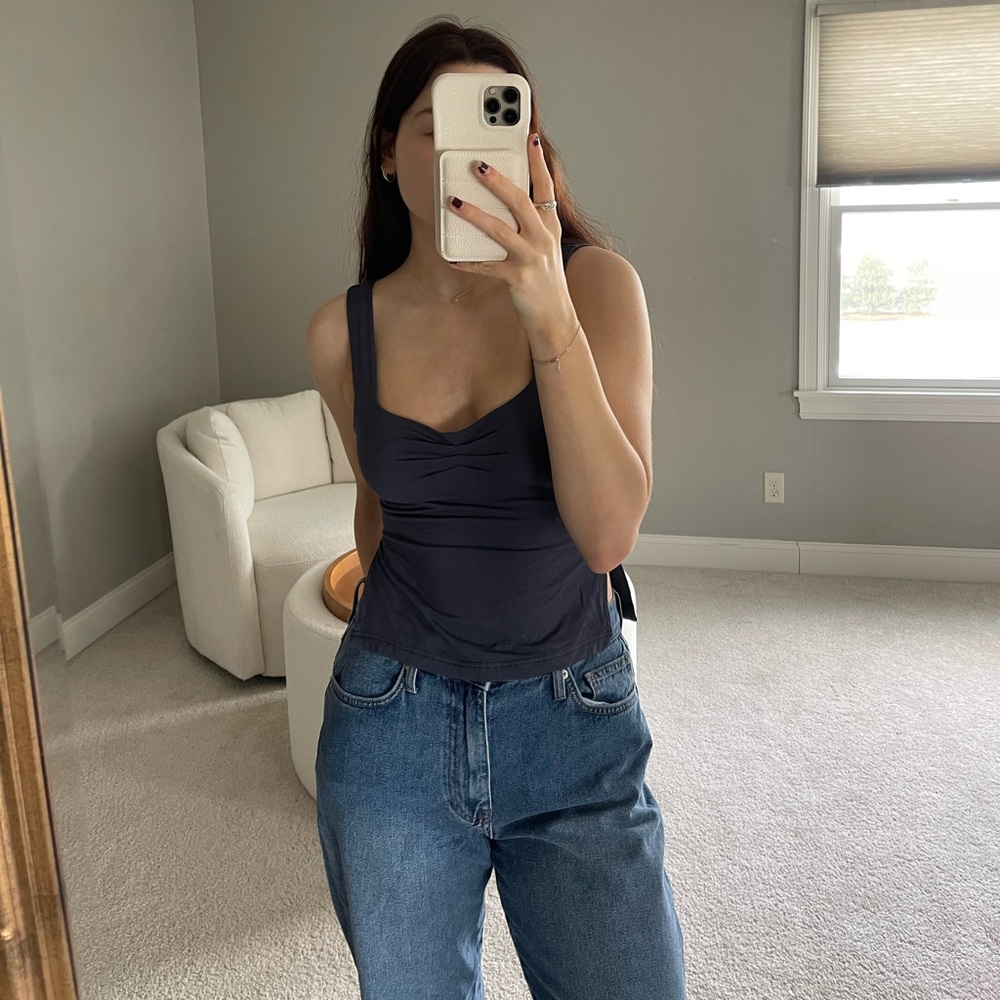 Blue grey cute top!